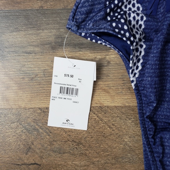 🆕️ Rip Curl | Navy Tribal One Piece Swimsuit - Picture 6 of 7